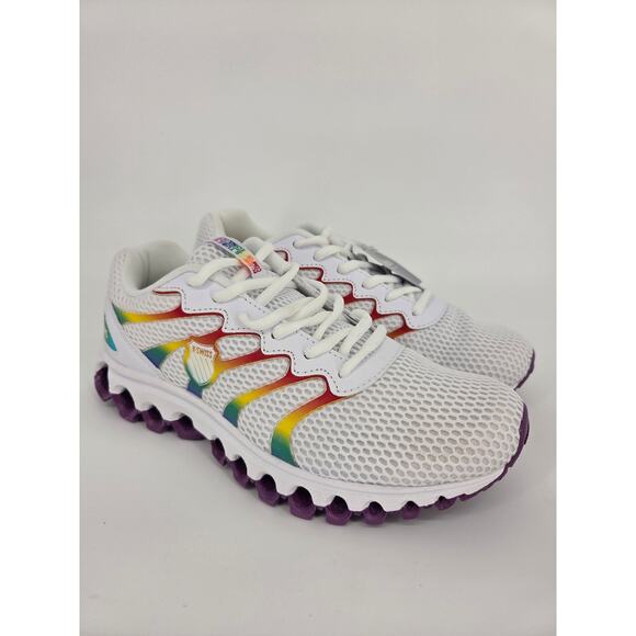 K-Swiss Shoes - NEW K-Swiss Tubes Comfort 200 Training Shoe Women's 9.5 White Rainbow